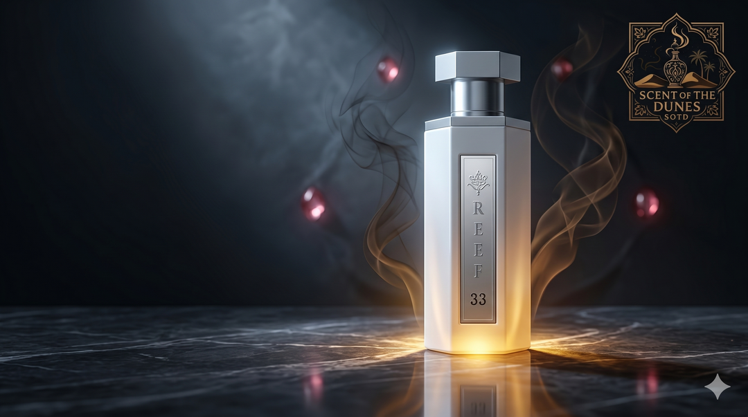 REEF 33 White Review UK: Fruity Saffron Oud Elegance