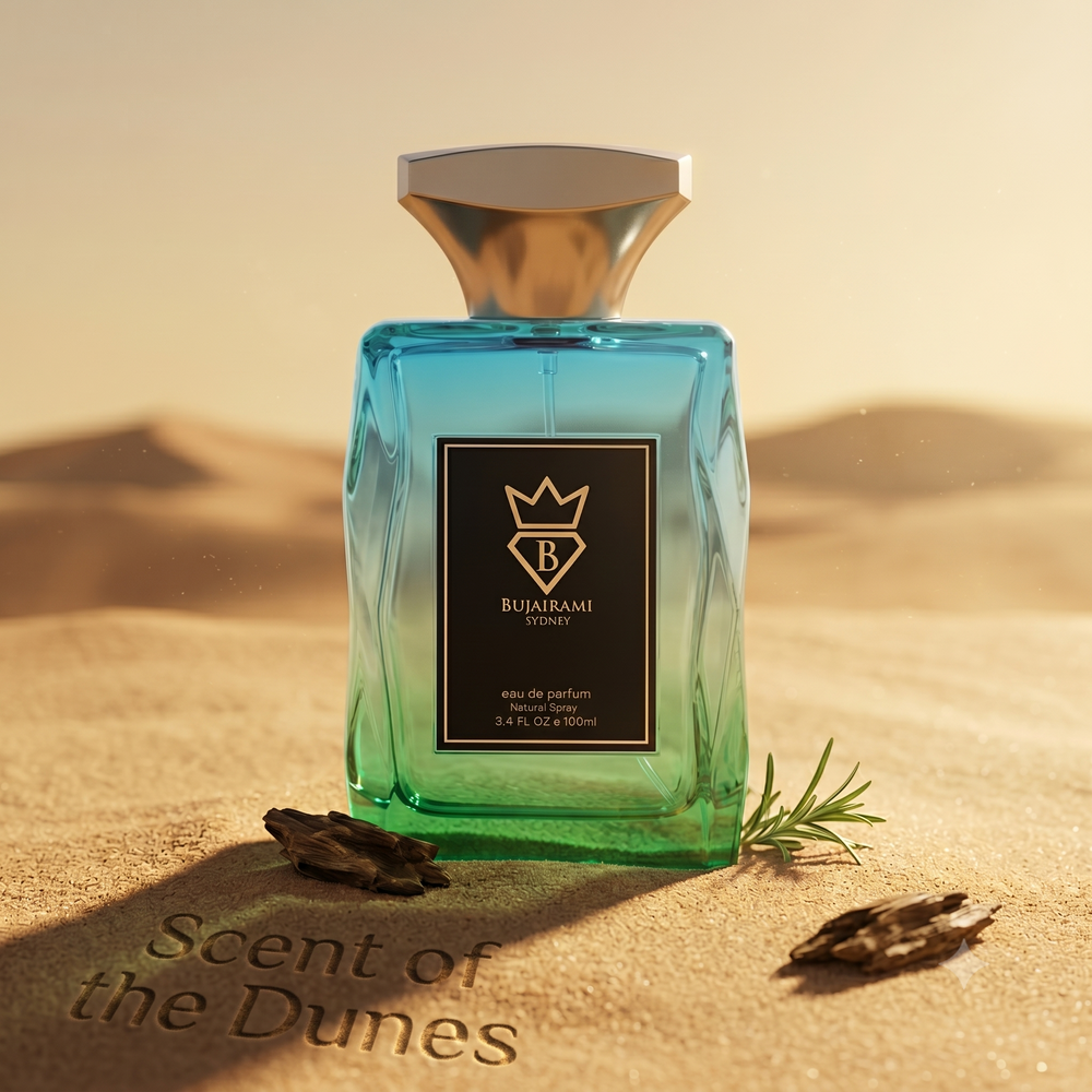Bujairami Candlewood perfume bottle at Scent of the Dunes