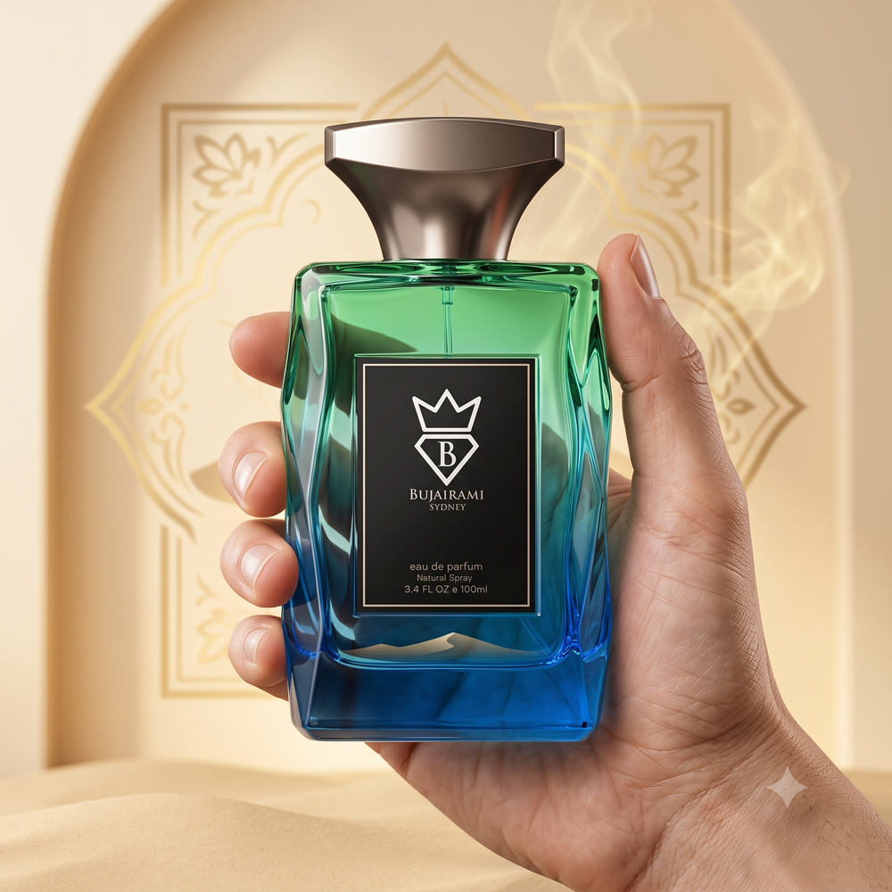 Bujairami Dominus fragrance notes pineapple mango amber vetiver UK