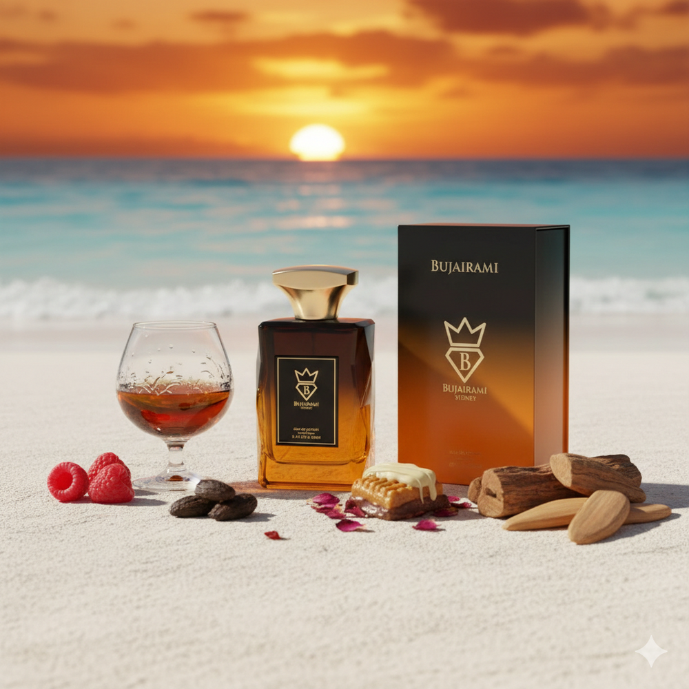Midnight Booz Bujairami warm evening perfume for women available from Scent of the Dunes UK