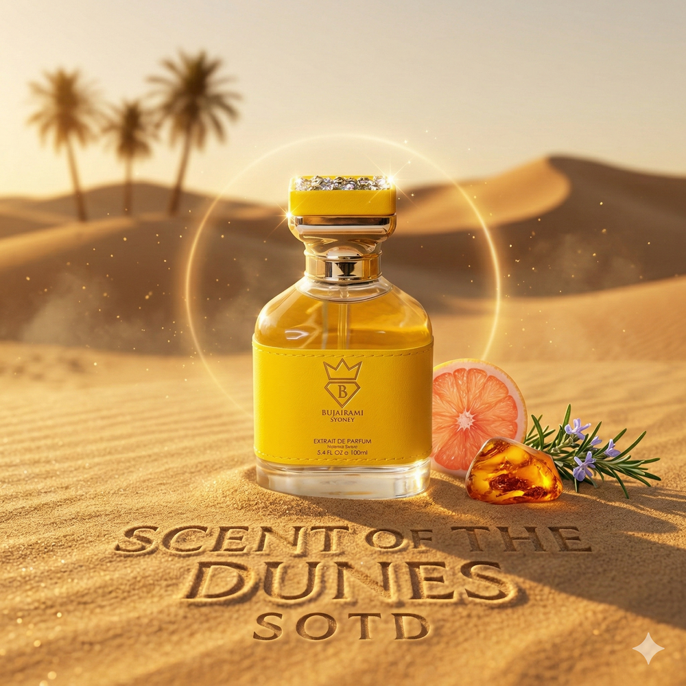 Bujairami Next Level citrus ginger extrait perfume 100ml bottle