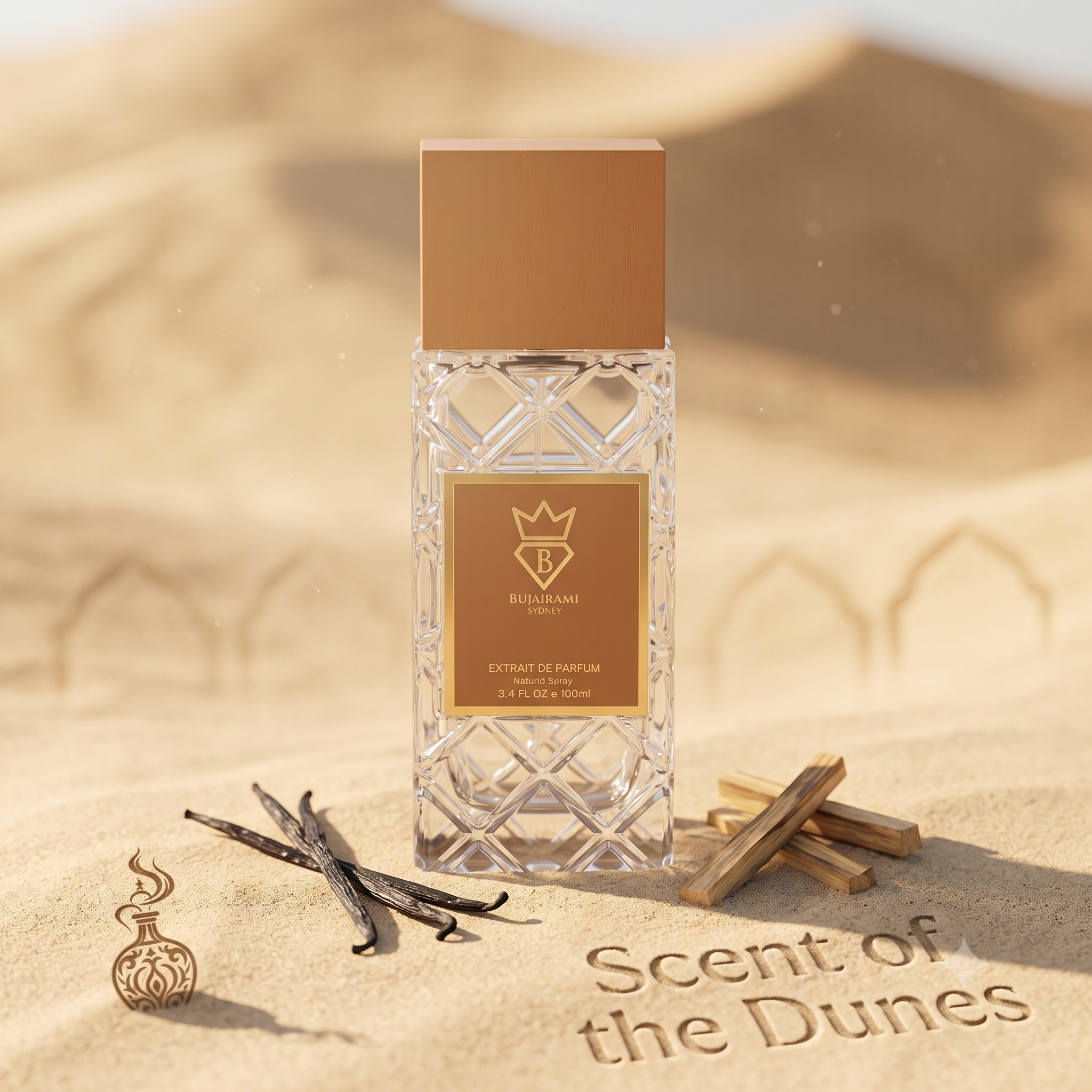 Bujairami Powder Affair Vanilla Gourmand Unisex Extrait De Parfum 100ml