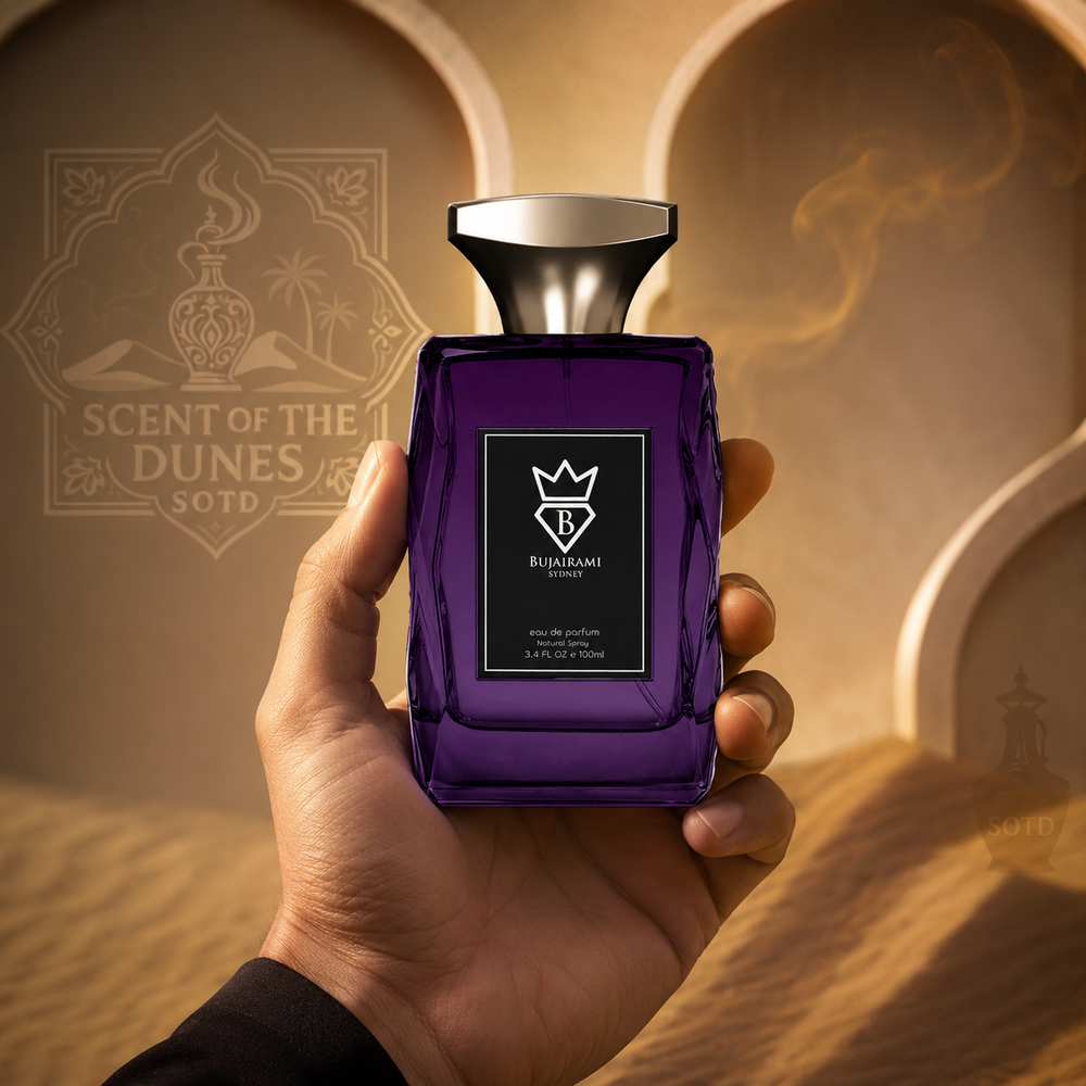 Bujairami Purple Reign perfume bottle