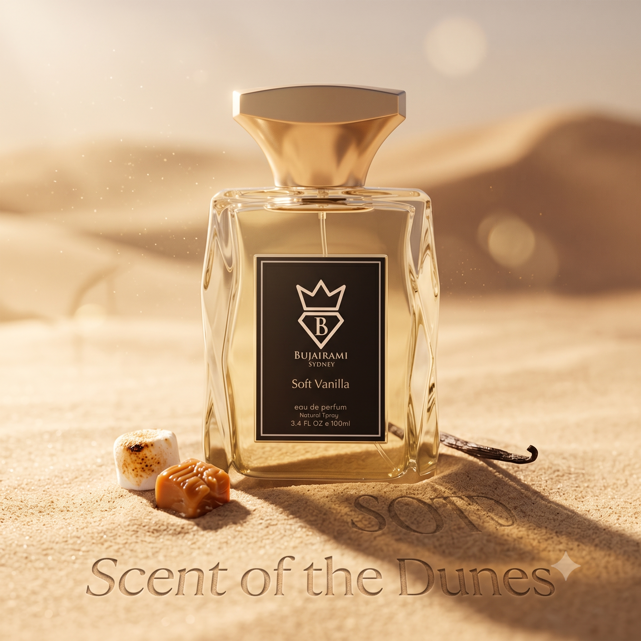 Bujairami Soft Vanilla Gourmand Musk Unisex Eau de Parfum 100ml
