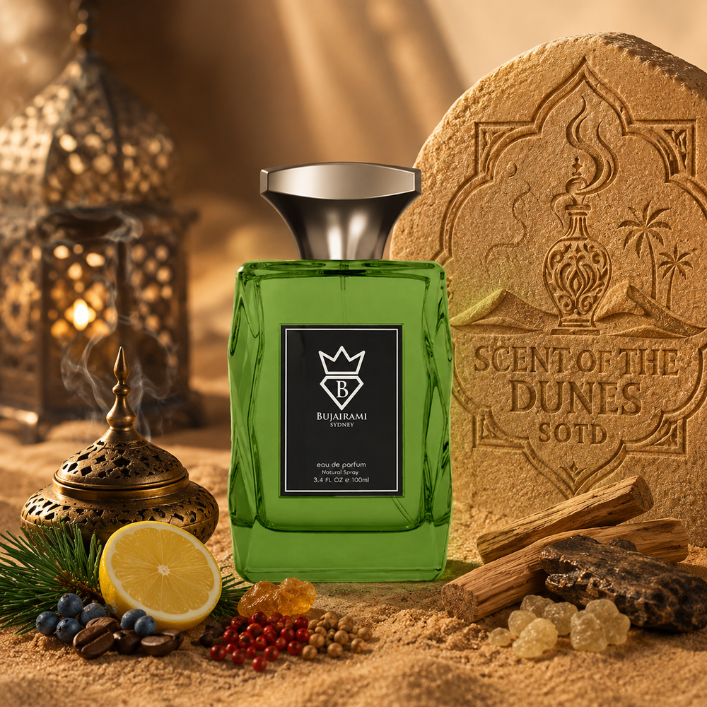 Bujairami The Invitation perfume bottle at Scent of the Dunes