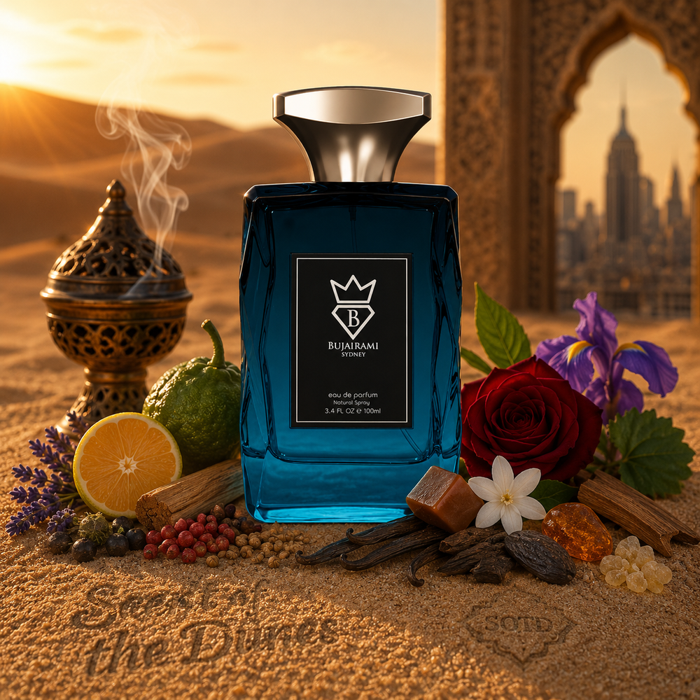 Bujairami Uptown perfume bottle at Scent of the Dunes