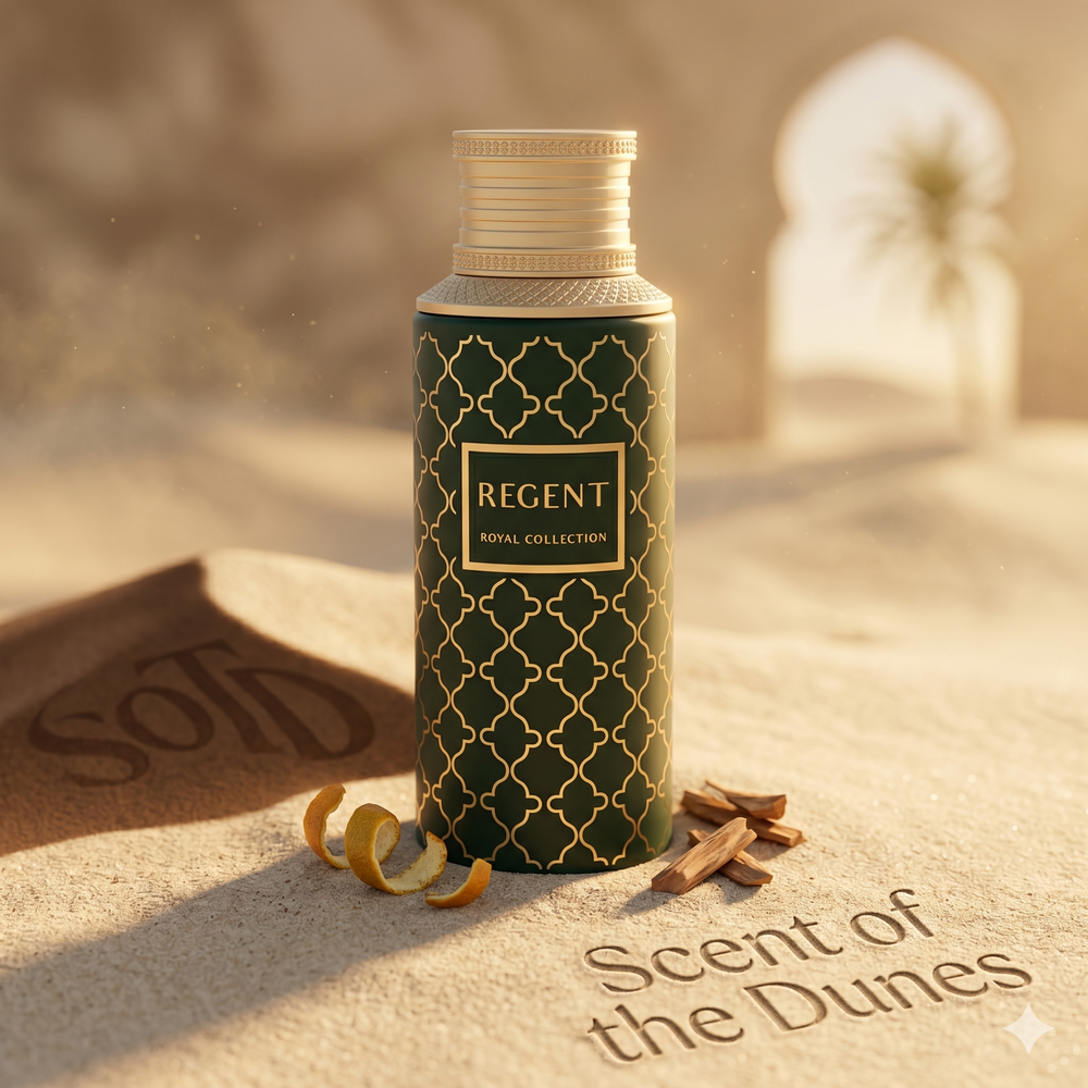 Regent Maison Asrar citrus amber unisex fragrance inspired by Vibrato available from Scent of the Dunes UK