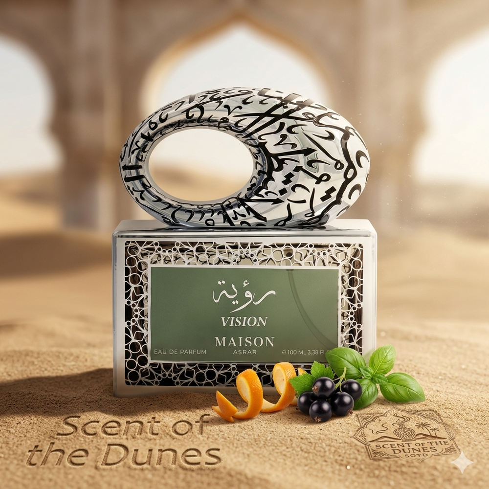 Vision Maison Asrar fresh citrus green unisex fragrance inspired by Pacific Chill available in the UK