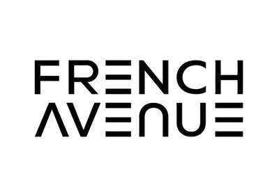 Black 'French Avenue' logo on a white background