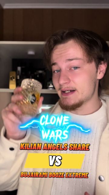 Clone wars. Kilian angels share vs bujairami booze extreme #fragrance #perfume #fragrancereview #fragrancelover #perfumereview #perfumelover #fragrancearmy #fraghead #bujairami #kilian #angelsshare #f