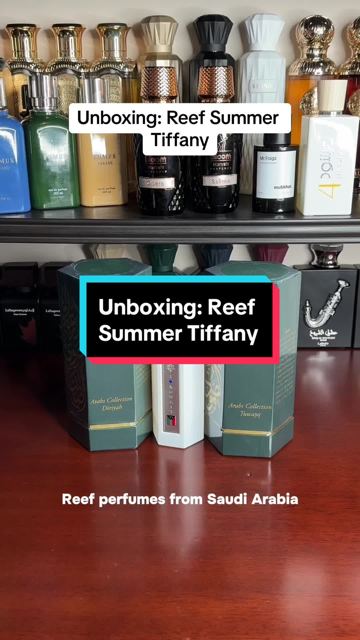 Unboxing: Reef Summer Tiffany. #mrfragz #fragrancetiktok #perfumetiktok #fragrancetok #perfumetok #colognetiktok #fraghead #fragrance #perfume #perfumecollection #arabicfragrance #saudifragrances #ree