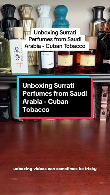 Unboxing Surrati Perfumes from Saudi Arabia - Cuban Tobacco. #mrfragz #surratiperfumes #madeinsaudi #surraticubantobacco #hiddengems @SURRATI | السرتي