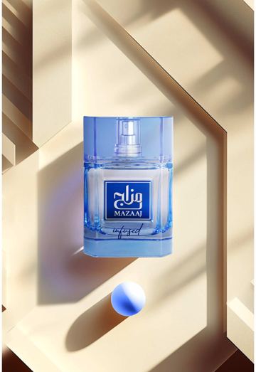 Mazaaj Infused: A refined blend of citrusy bergamot, juicy orange, and rich wood notes. A scent that’s impossible to ignore. Mazaaj Infused (Pour homme) Top Notes - Citron – orange – bergamot Middle N